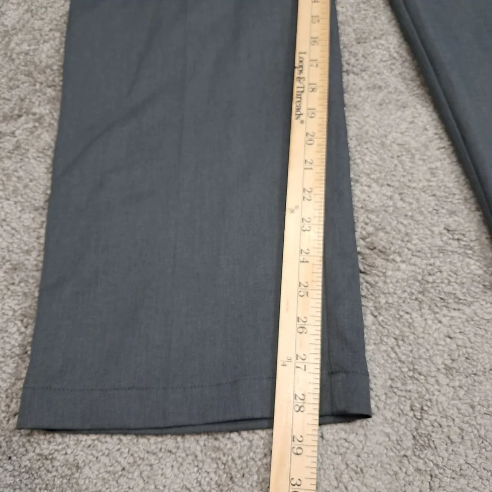 Haggar Mens Cool 18 Pro Classic Fit Gray Dress Pants 36x29 7895
